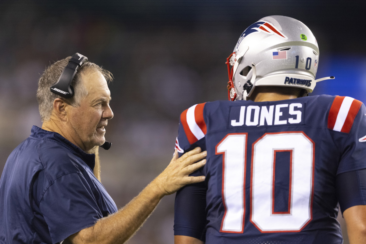 Patriots Bill Belichick and Mac Jones